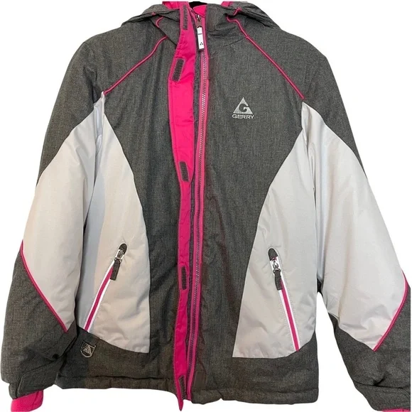 Gerry Gray White & Pink Girls Winter Ski Jacket Size XL(16) or Woman’s S… - Picture 4 of 16